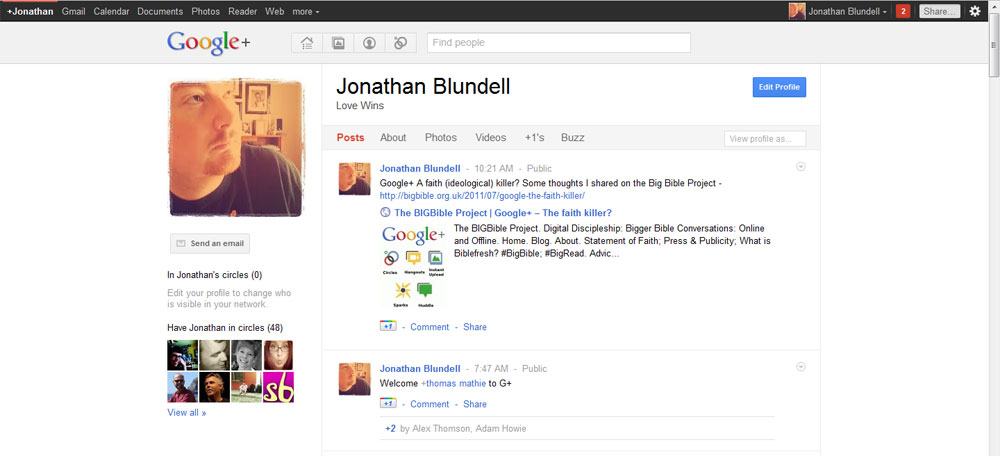 Thoughts on Google+