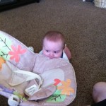 Hayden takes a bite out of his chair